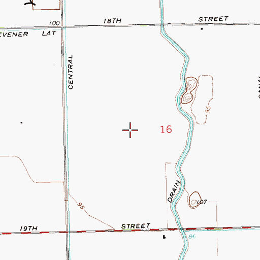 Topographic Map of Carter Lateral, AZ