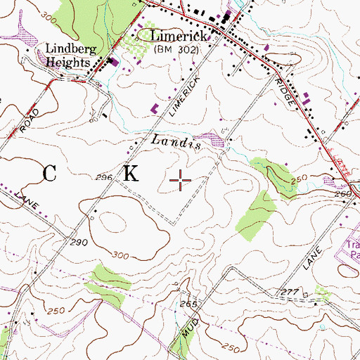 Topographic Map of Turtle Creek Golf Course, PA