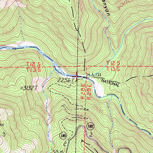 Topographic Map of South Fork Kings River, CA