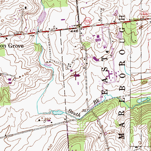 Topographic Map of Upland Country Day School, PA