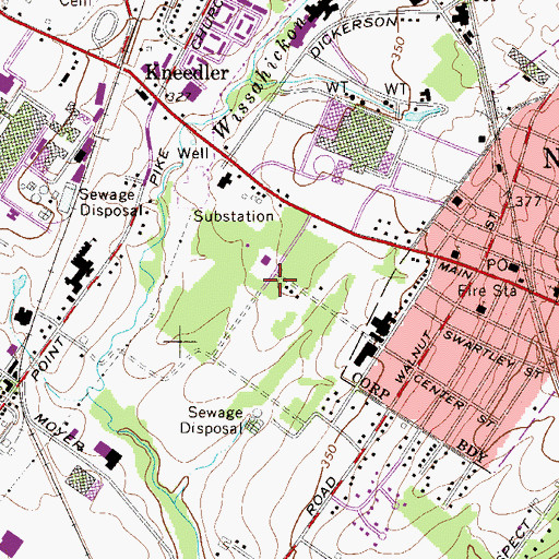 Topographic Map of Upper Gwynedd Township Hall, PA