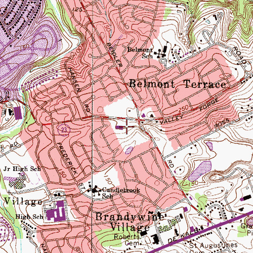 Topographic Map of Upper Merion Township Park, PA