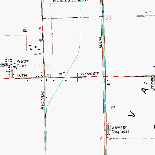 Topographic Map of Case Lateral, AZ