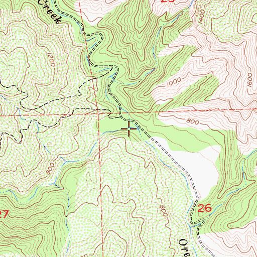 Topographic Map of South Fork Orestimba Creek, CA