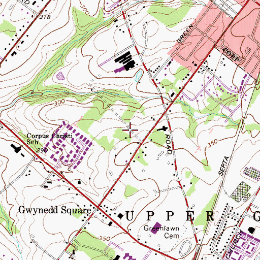 Topographic Map of Willowyck, PA