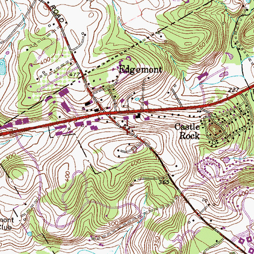 Topographic Map of Winderly, PA