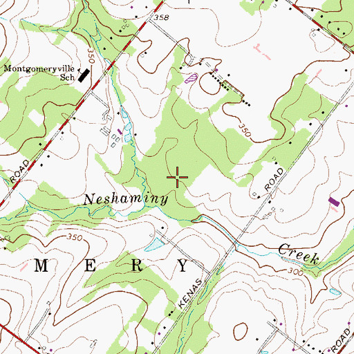 Topographic Map of Windlestrae Park, PA