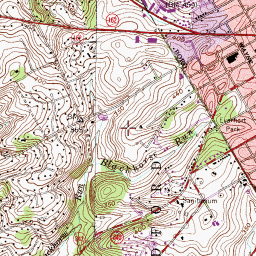 Topographic Map of Windon, PA