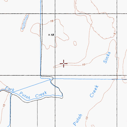 Topographic Map of South Fork Putah Creek, CA