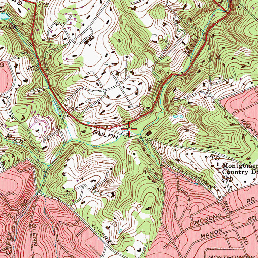 Topographic Map of West Mill Creek Park, PA