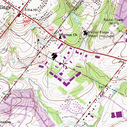 Topographic Map of West Norriton Industrial Park, PA