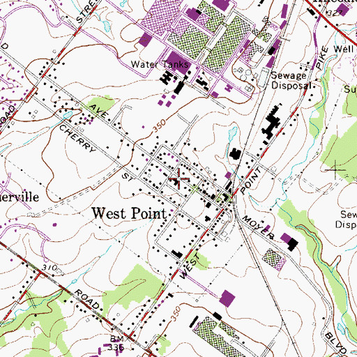 Topographic Map of Upper Gwynedd Township Fire Department - Station 80, PA