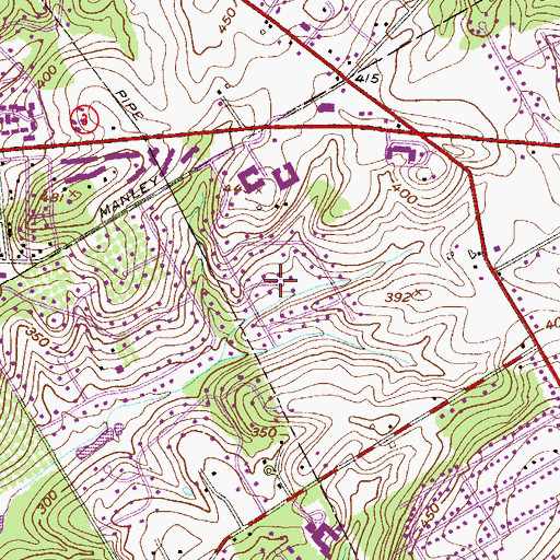 Topographic Map of West Wynn, PA