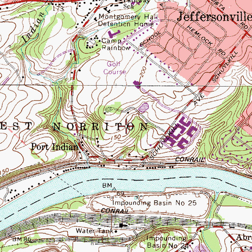 Topographic Map of Westover Club, PA