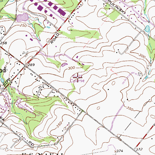 Topographic Map of Springmill Country Club, PA