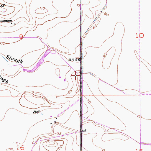 Topographic Map of South Fork Willow Slough, CA