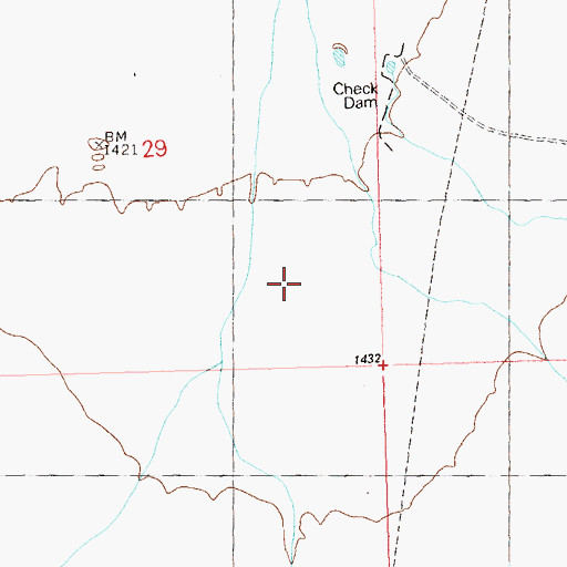Topographic Map of Clarks Well, AZ