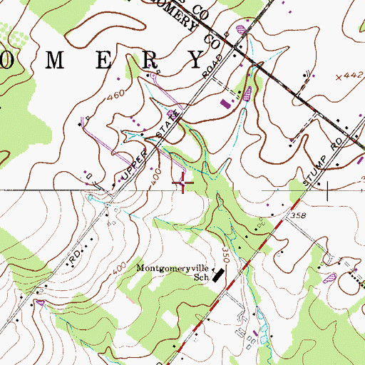 Topographic Map of Wrenfield, PA