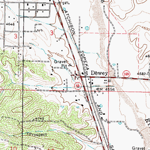 Topographic Map of Dewey-Humboldt, AZ