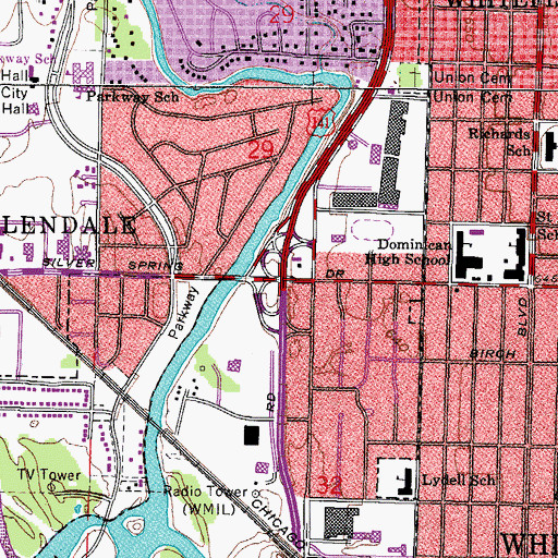Topographic Map of Interchange 78, WI