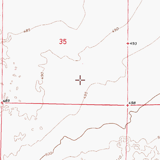 Topographic Map of County Well, AZ