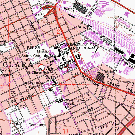 Topographic Map of Benson Memorial Center, CA