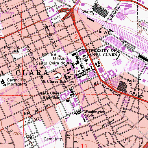 Topographic Map of Ricard Memorial Observatory, CA