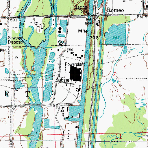 Topographic Map of Will County Electric Generating Station, IL