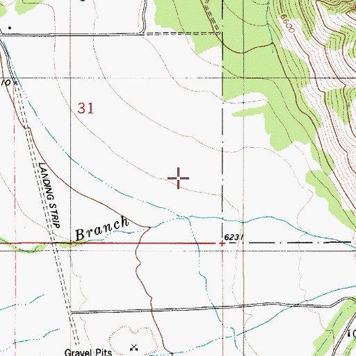 Topographic Map of Star Valley Ranch, WY