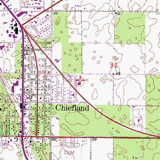 Topographic Map of Church of Jesus Christ of Latter Day Saints, FL