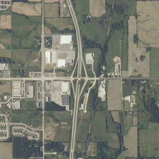 Aerial/Satellite Image of Interchange 92, WI