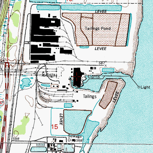 Topographic Map of Waukegan Generating Station, IL