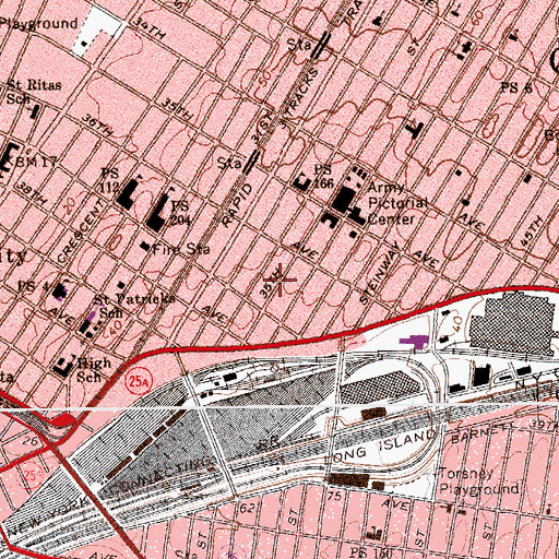 Topographic Map of Arrow Community Garden, NY