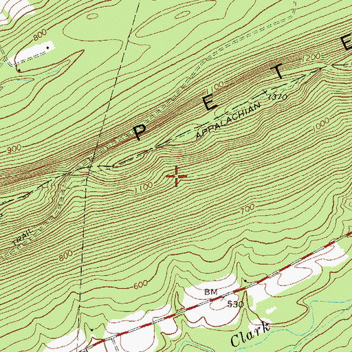 Topographic Map of Joseph E. Ibberson Conservation Area, PA