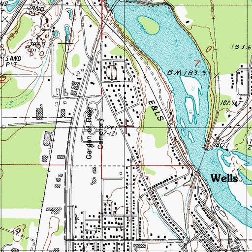 Topographic Map of Saint Anthony Church, MI