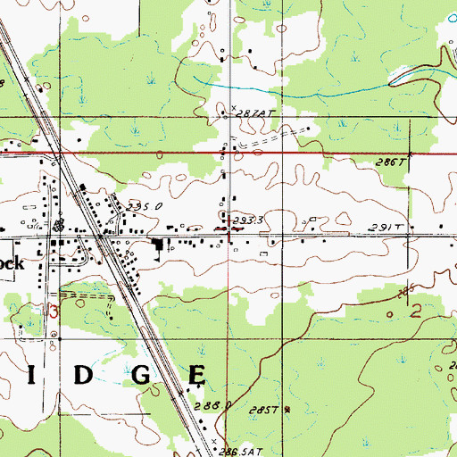 Topographic Map of Rock Bible Chapel, MI