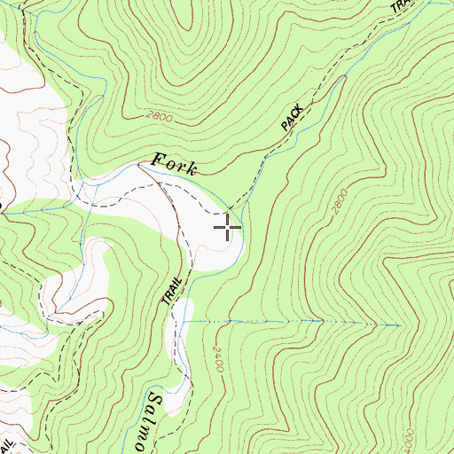 Topographic Map of Specimen Creek, CA