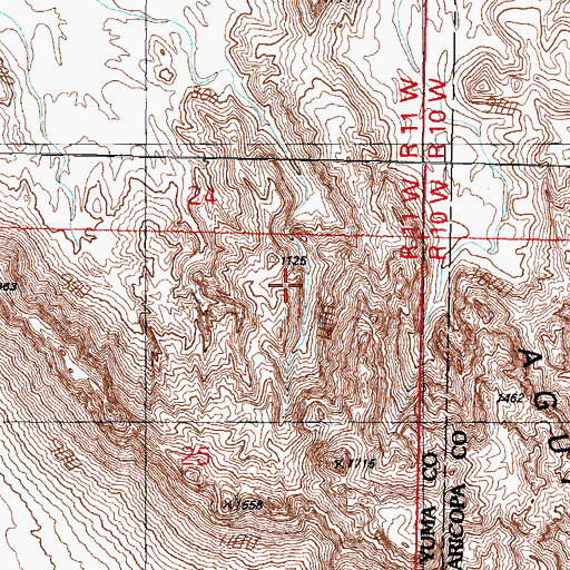 Topographic Map of Don Diego Tank, AZ