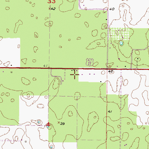 Topographic Map of Lighthouse Word Church, FL