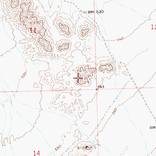 Topographic Map of Donaldson Mine, AZ