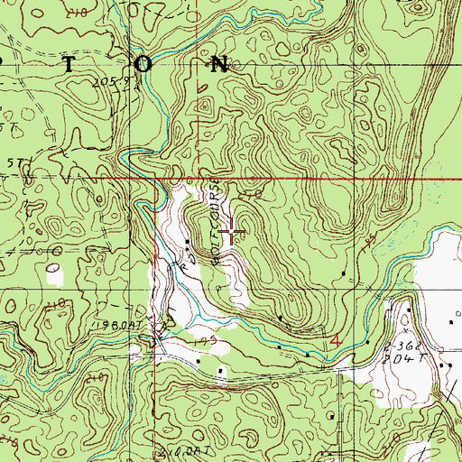 Topographic Map of Gladstone Golf Club, MI