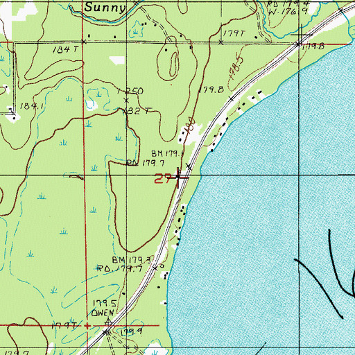 Topographic Map of Ford River Community Chapel, MI