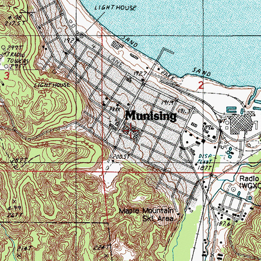 Topographic Map of Central Elementary School, MI