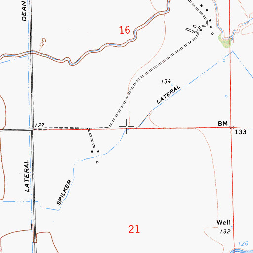 Topographic Map of Spilker Lateral, CA