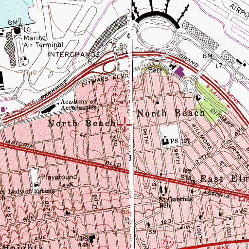 Topographic Map of Jackson Mill Green, NY
