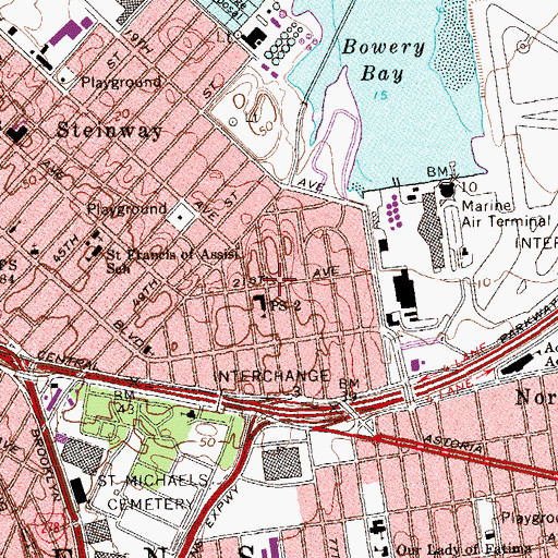 Topographic Map of Carlos Lillo Triangle, NY