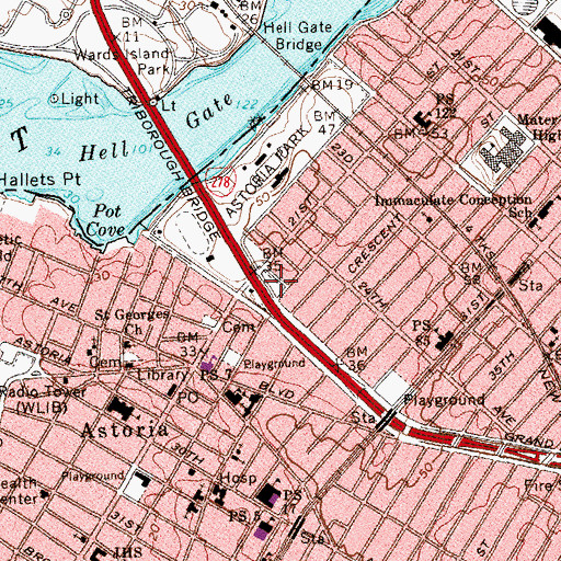 Topographic Map of Chappetto Square, NY