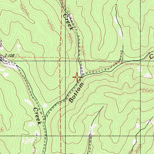 Topographic Map of Spooner Creek, CA