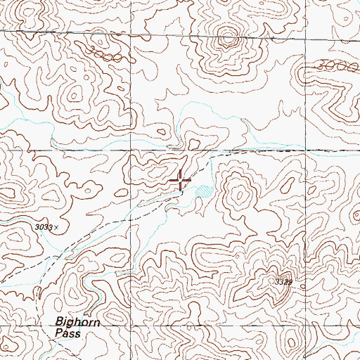 Topographic Map of Dry Well, AZ