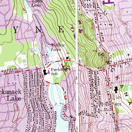 Topographic Map of Immaculate Heart of Mary Church, NJ
